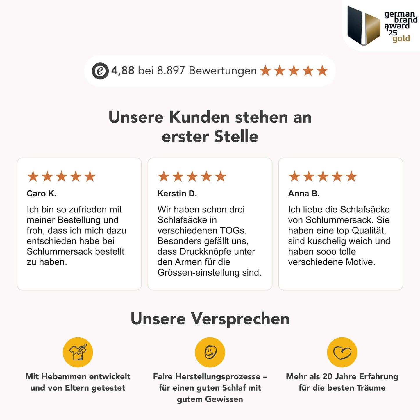 Schlafsack mit Füßen und umklappbaren Bündchen, 2.5 TOG
