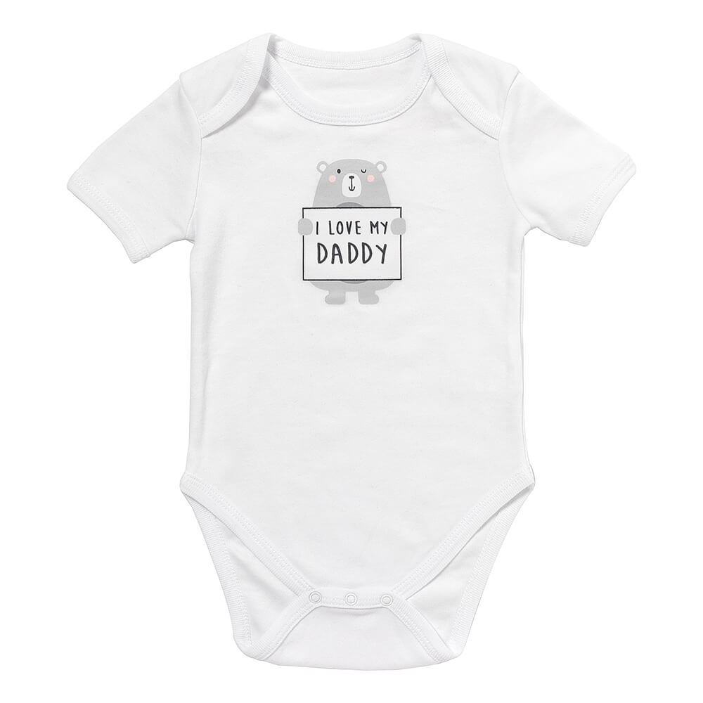 Bio Baby-Body Slogan kurzarm