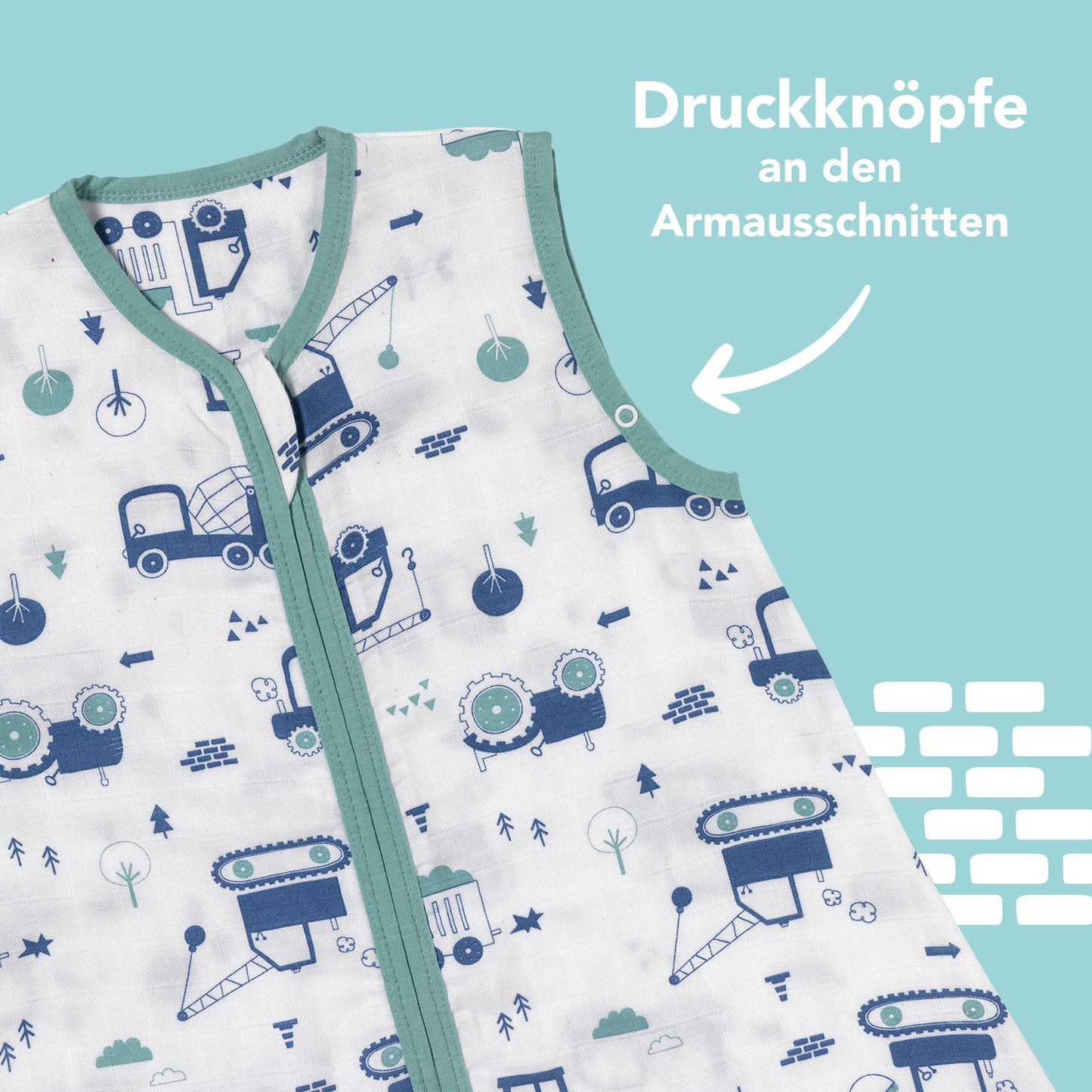 Musselin Babyschlafsack, 0.5 TOG