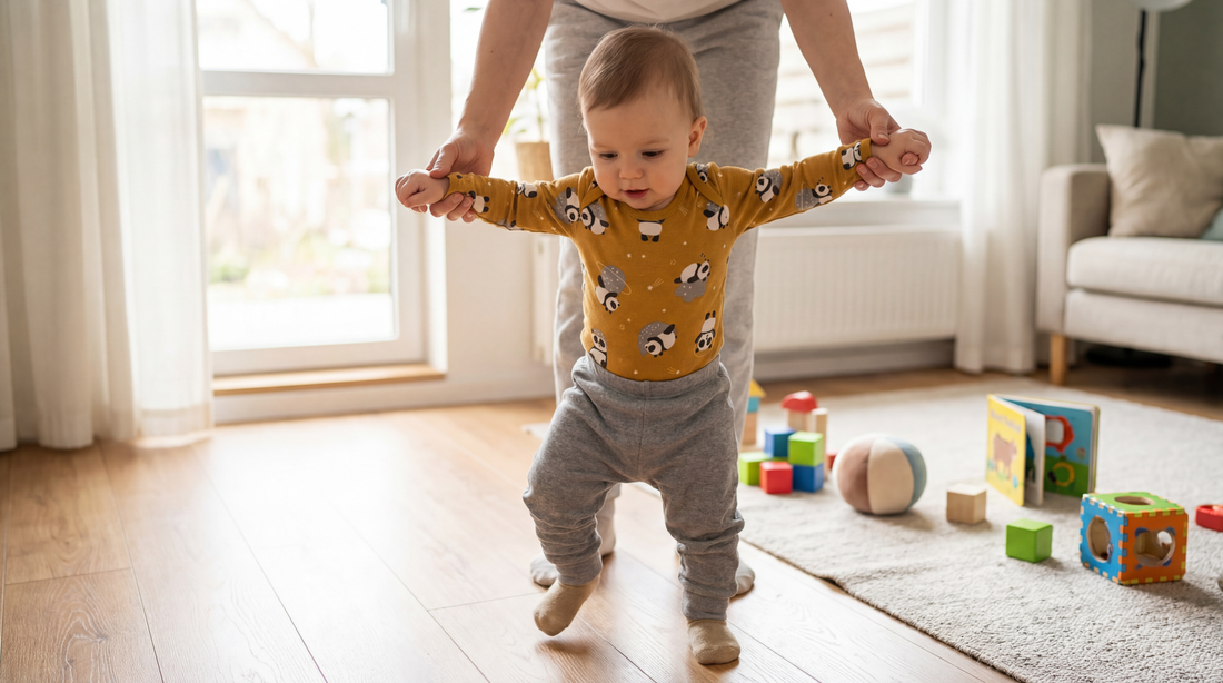 Wann sollte mein Baby anfangen zu laufen?