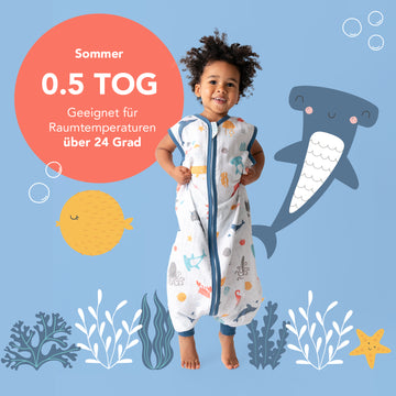 schlafsack musselin sommer Musselin Schlafsack mit Füßen, 0.5 TOG