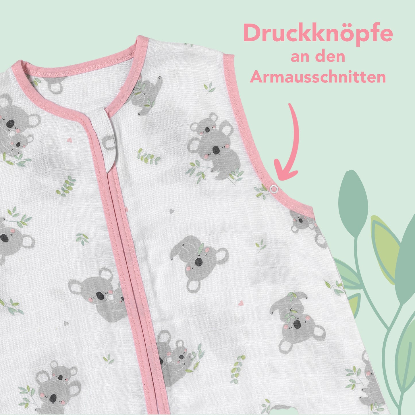 Musselin Babyschlafsack, 0.5 TOG