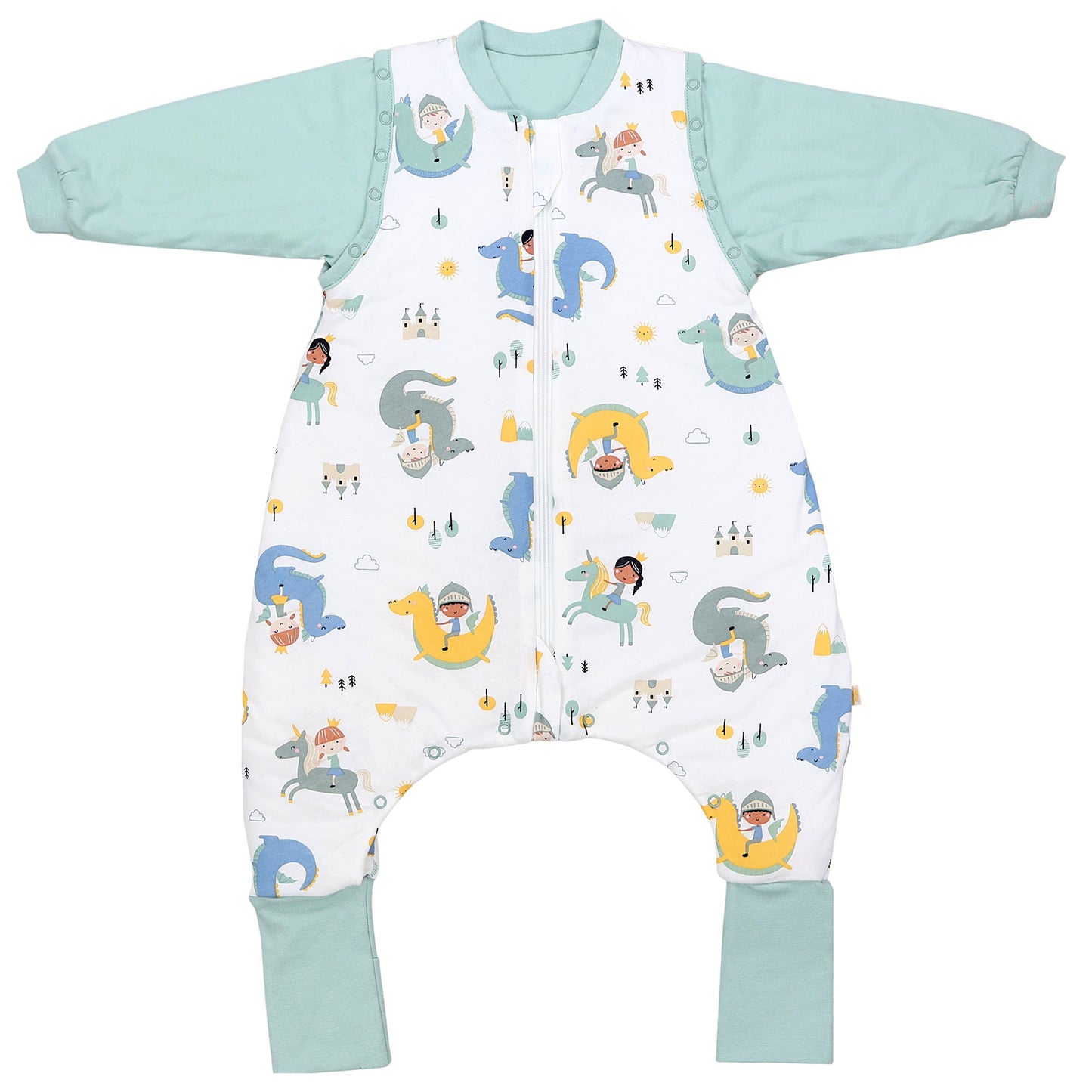 Schlafsack mit Füßen umklappbaren Bündchen und Ärmeln 1.0 TOG_Fantasia_Vorderseite2_1182