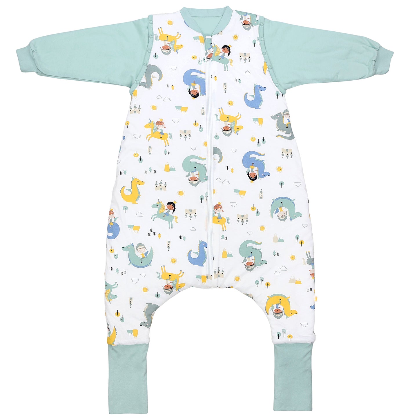 Schlafsack mit Füßen umklappbaren Bündchen und Ärmeln 1.0 TOG_Fantasia_Vorderseite2_1182