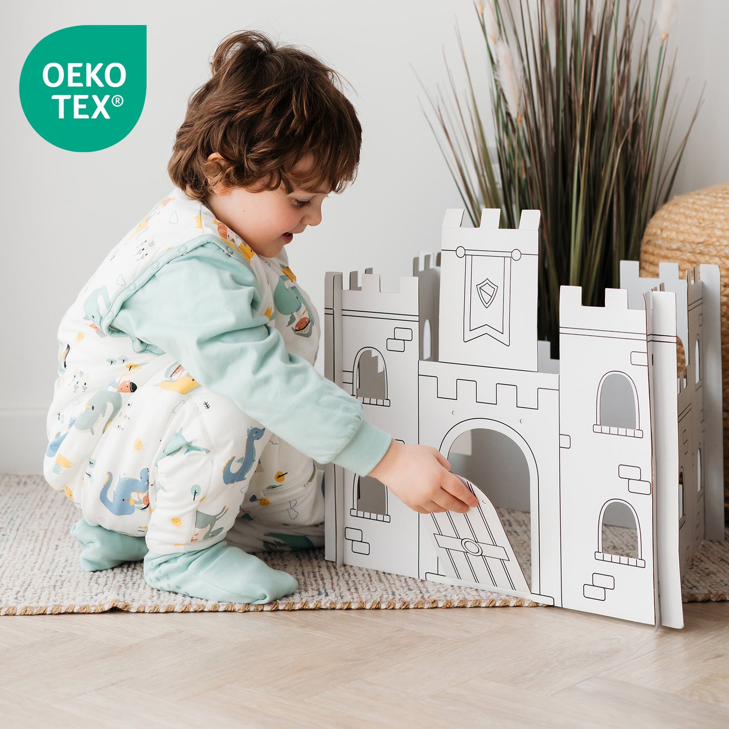 Schlafsack mit Füßen umklappbaren Bündchen und Ärmeln 1.0 TOG_Fantasia_OEKOTEX_1182