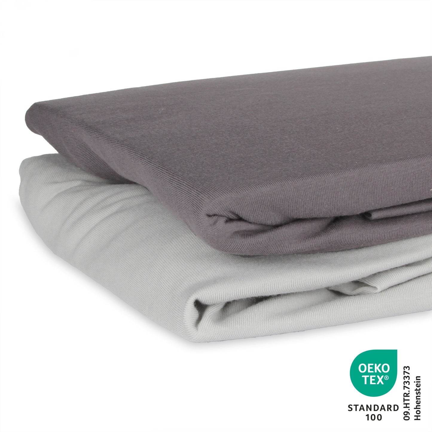 Spannbettlaken-Set für Kinderbett - 2er Pack_Grau / Dunkelgrau_1185_2 - (Bild-11)