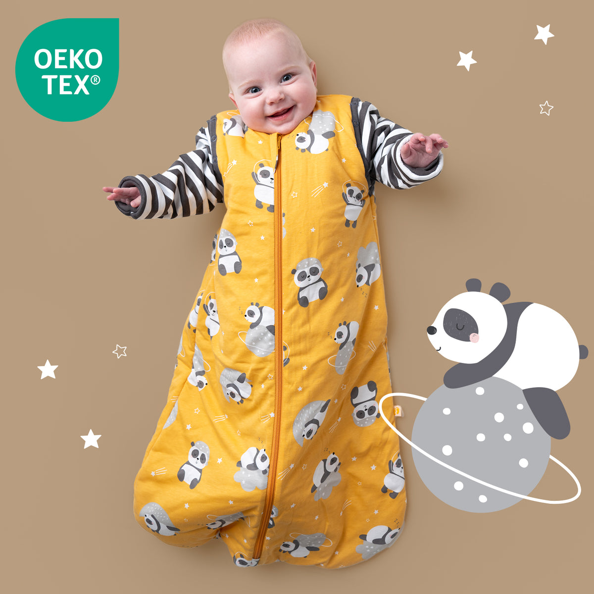 Babyschlafsack 1.0 TOG_Panda_OEKOTEX_1187