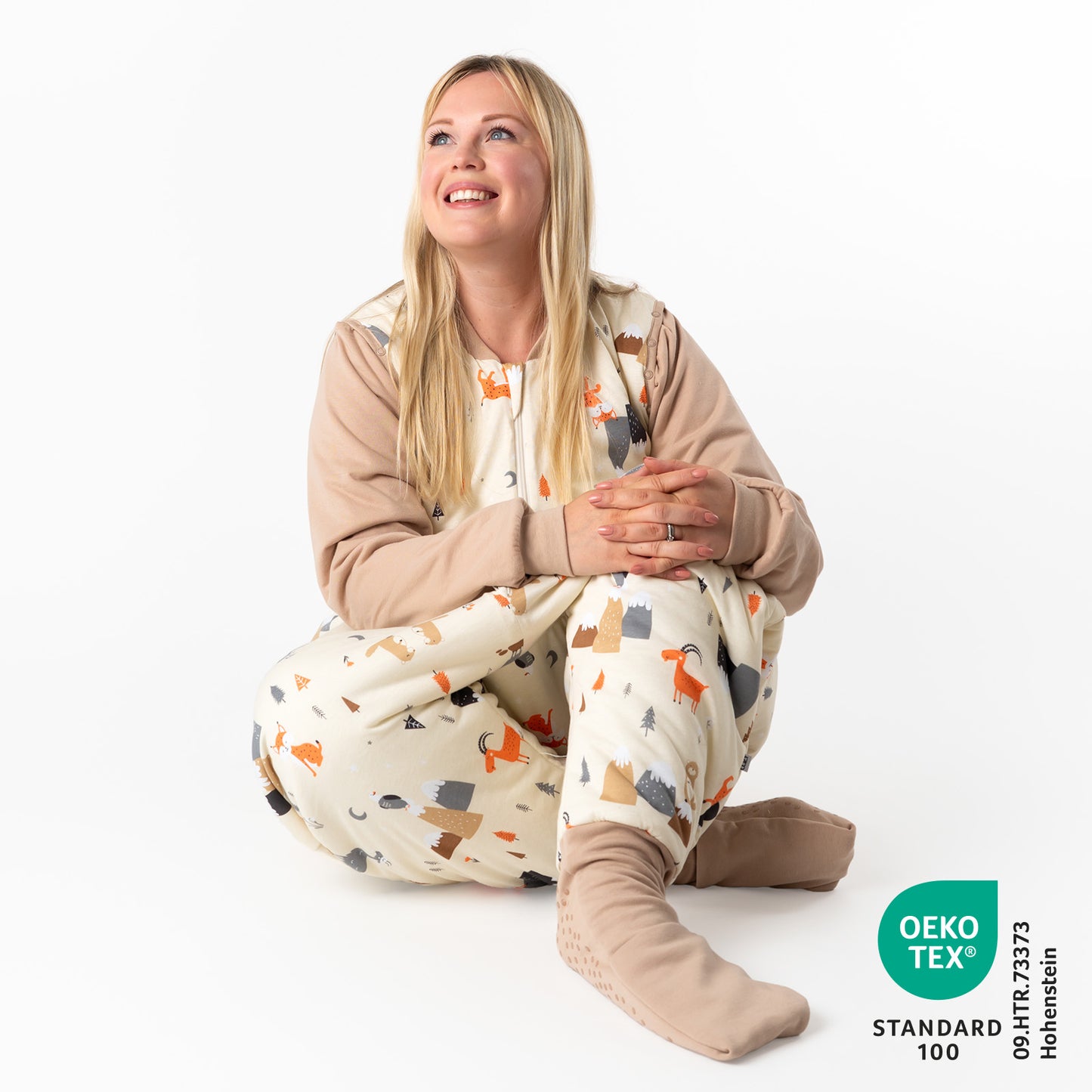 Schlafsack mit Füßen für Erwachsene mit umklappbaren Bündchen 2.5 TOG_Bergtiere_1188_2 - (Bild-25)