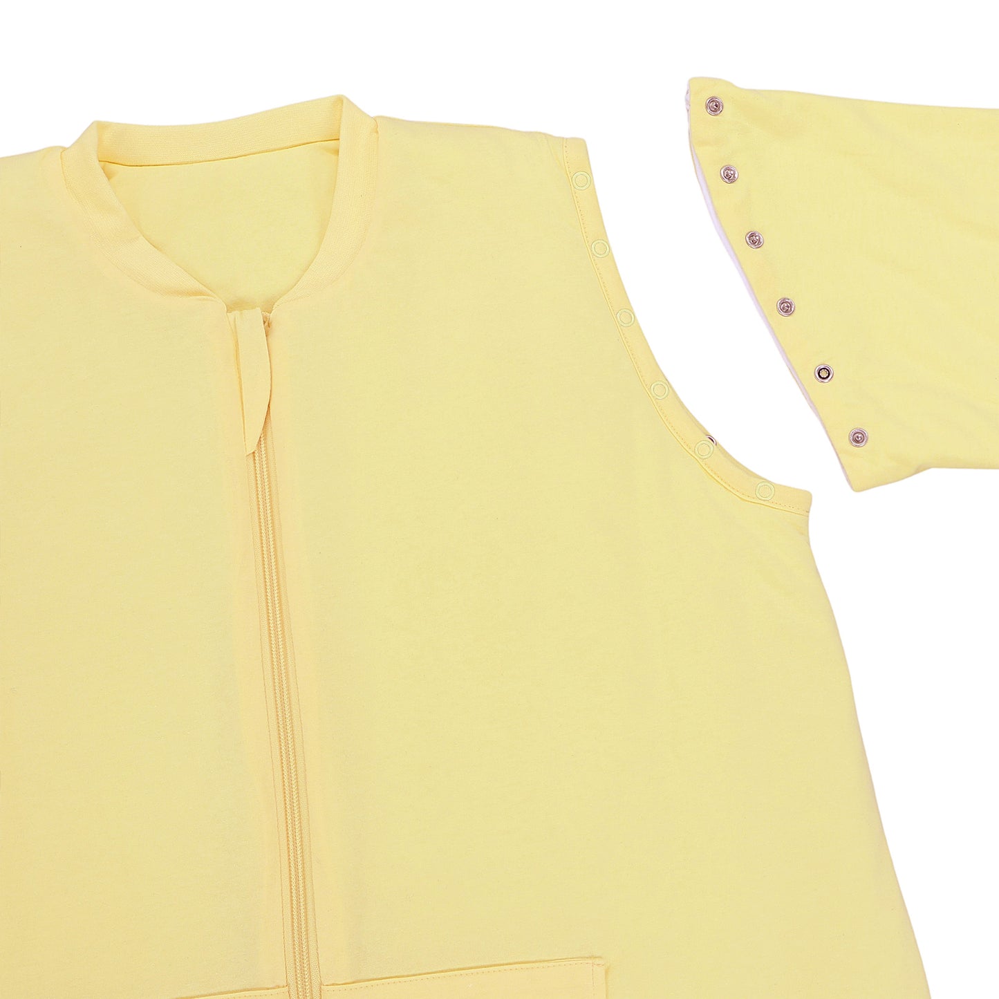 Schlafsack mit Füßen für Erwachsene mit umklappbaren Bündchen und Ärmeln 1.0 TOG_Popcorn_Armausschnitt_1190