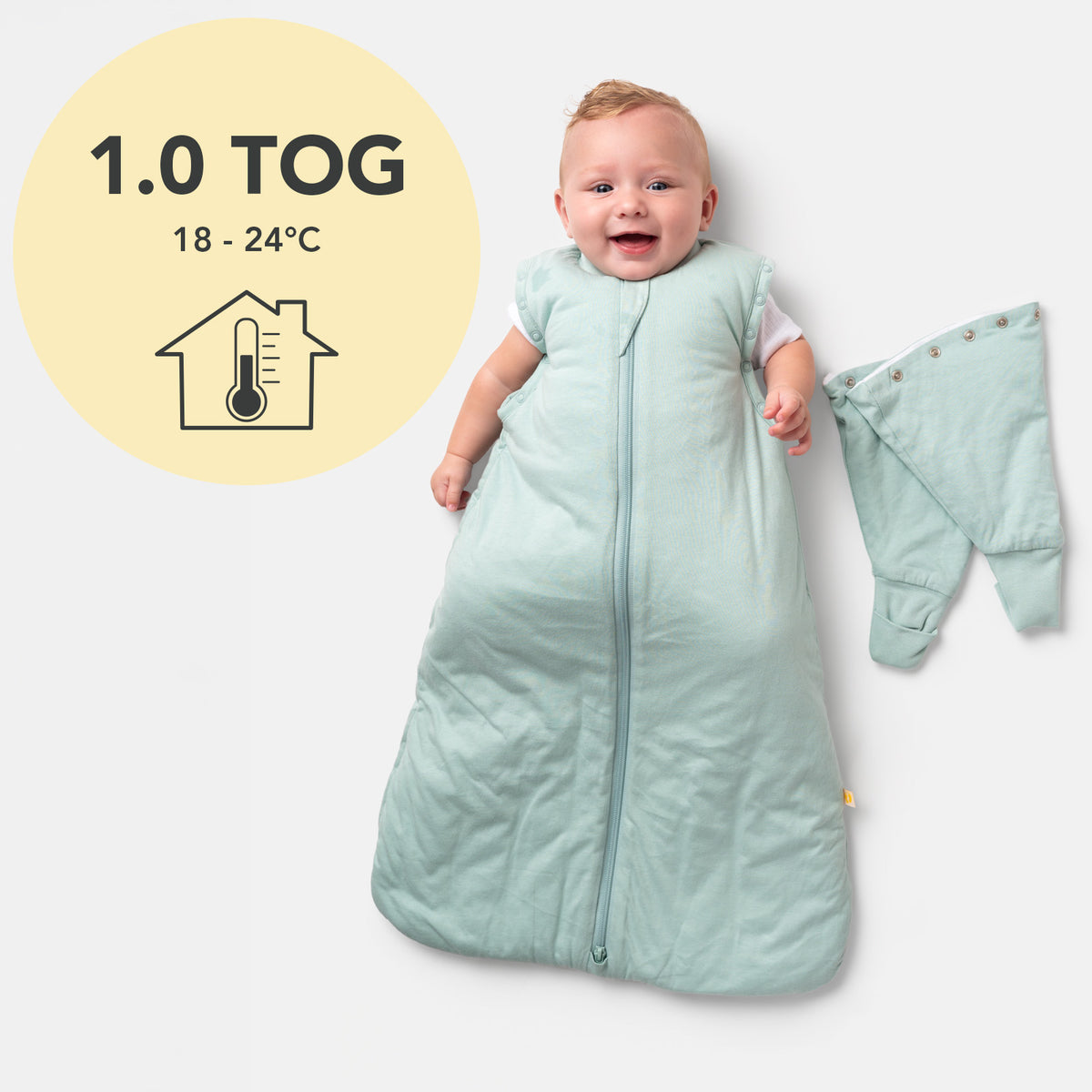 Babyschlafsack 1.0 TOG_Salbei_TOG_1201