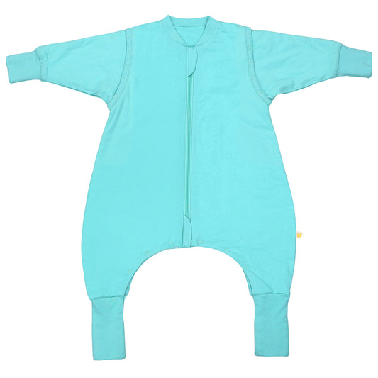 Schlafsack mit Füßen und umklappbaren Bündchen 2.5 TOG_Aqua_Vorderseite_1202