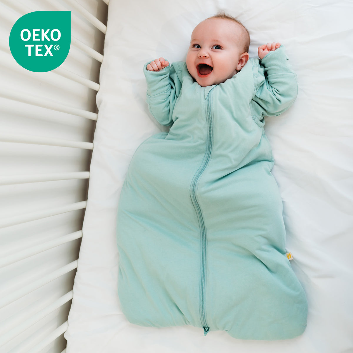 Babyschlafsack 2.5 TOG_Salbei_OEKOTEX_1203