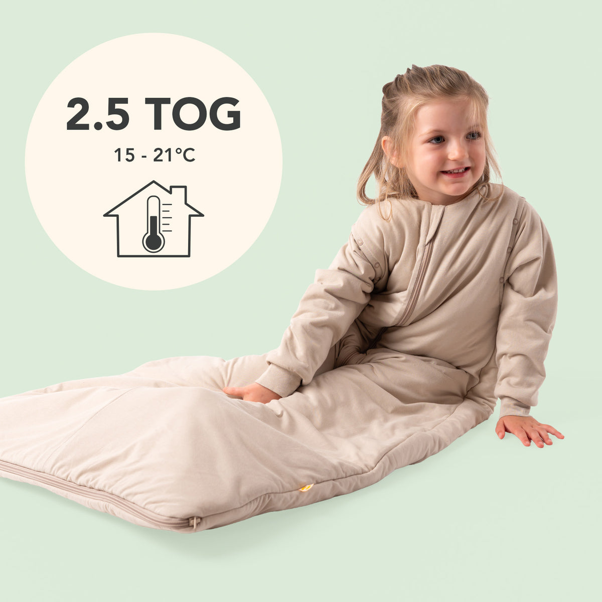 Babyschlafsack 2.5 TOG_Taupe_TOG_1203