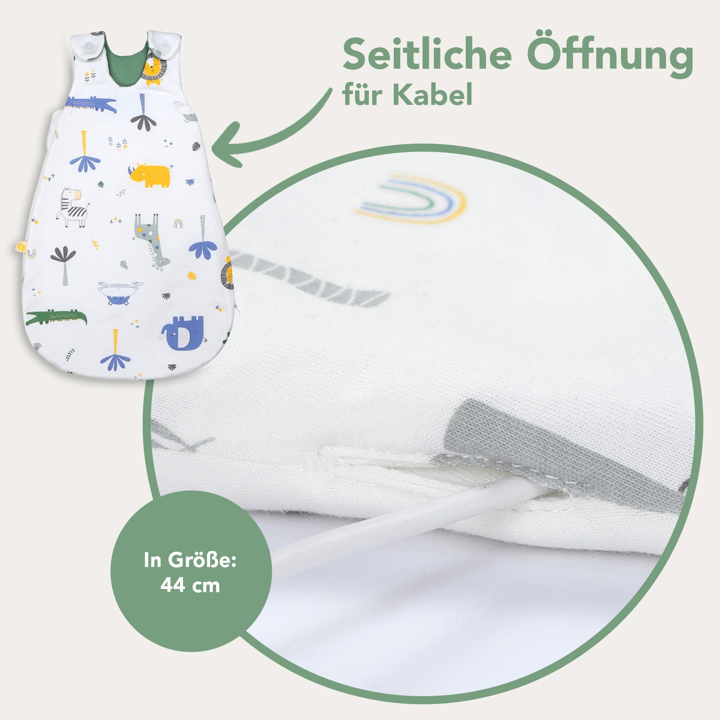 Babyschlafsack 1.0 TOG_Dschungel_Detailaufnahme3_1204