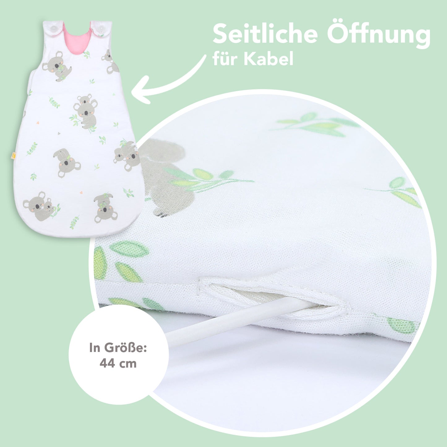 Babyschlafsack 1.0 TOG_Koala_Detailaufnahme3_1204