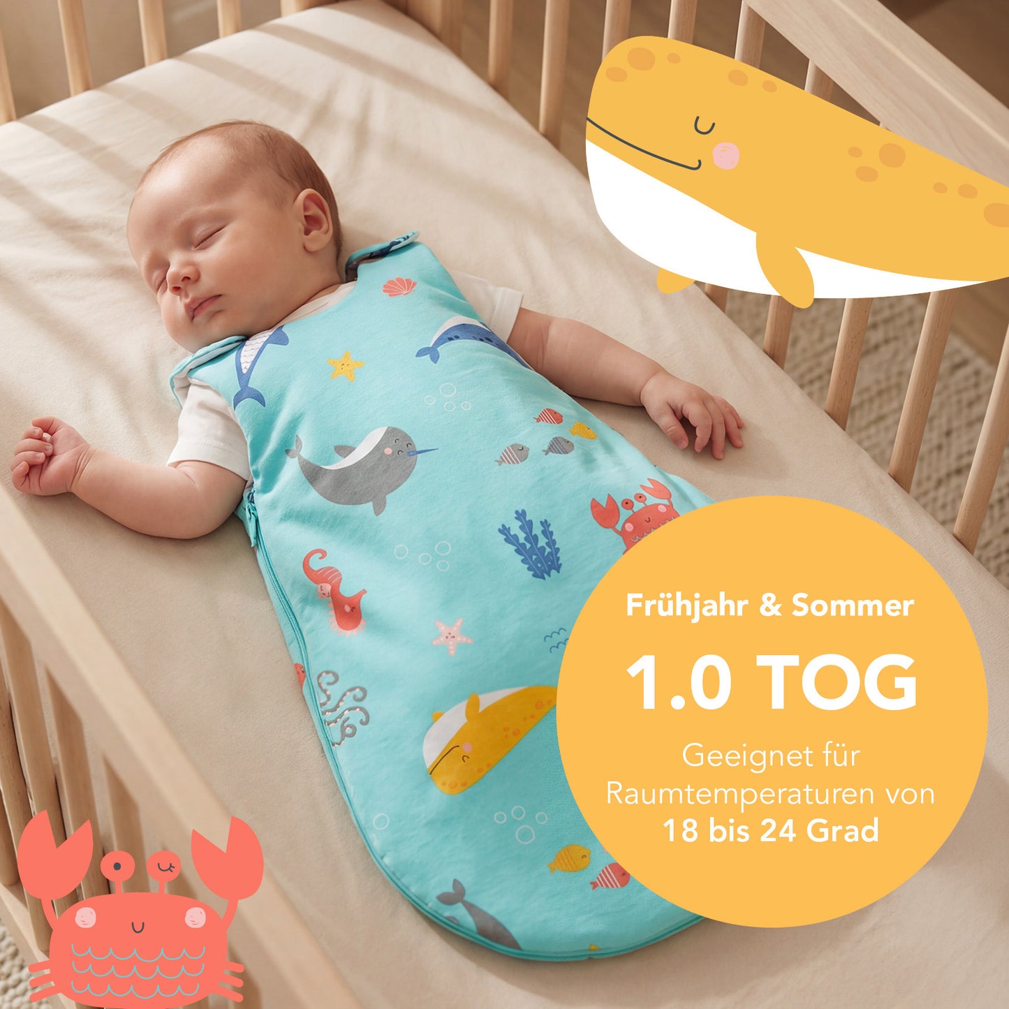 Babyschlafsack 1.0 TOG_Meerestiere_TOG_1204