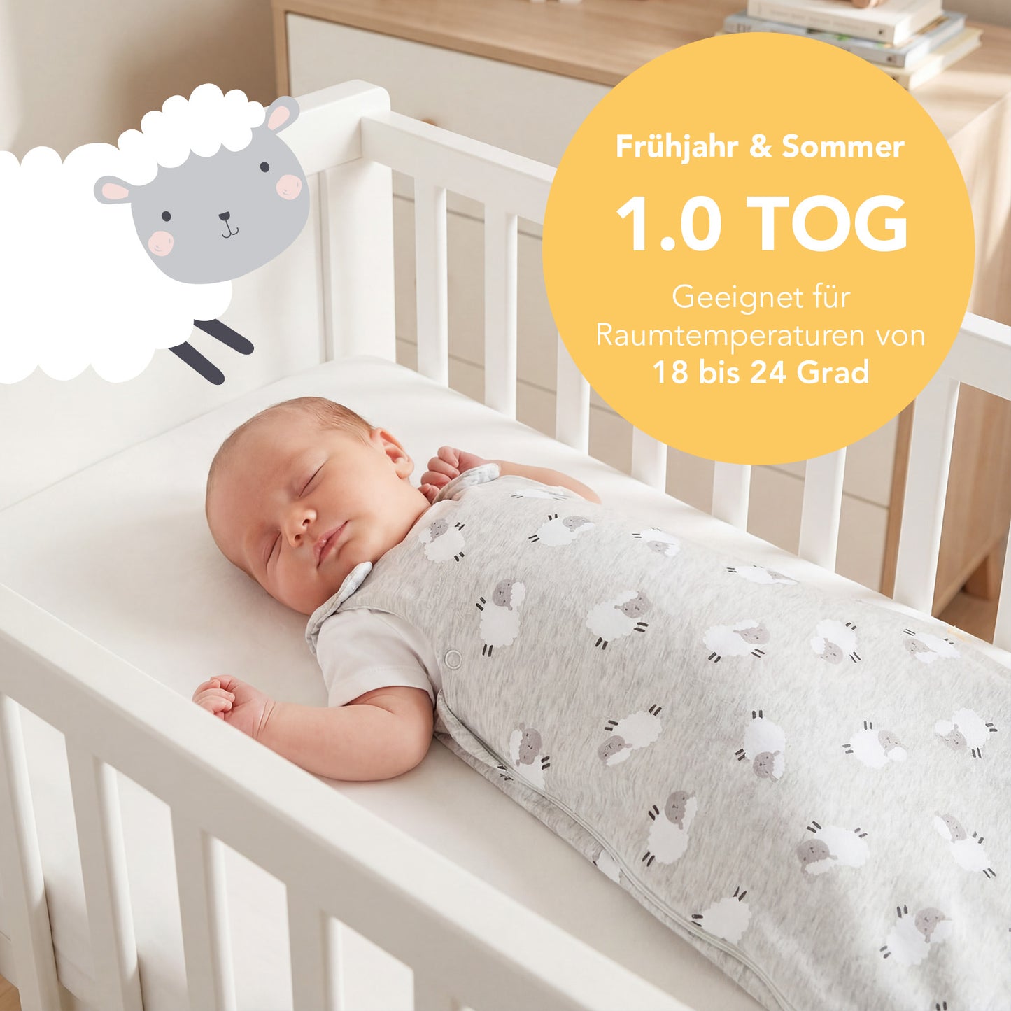 Babyschlafsack 1.0 TOG_Schäfchen_TOG_1204