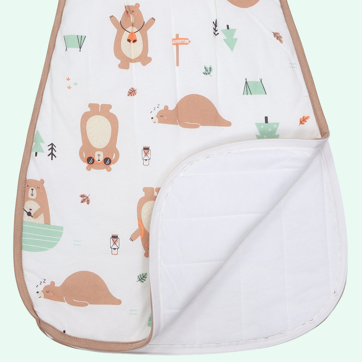 Babyschlafsack 1.0 TOG_Entdecker Bär_Detailaufnahme_1204