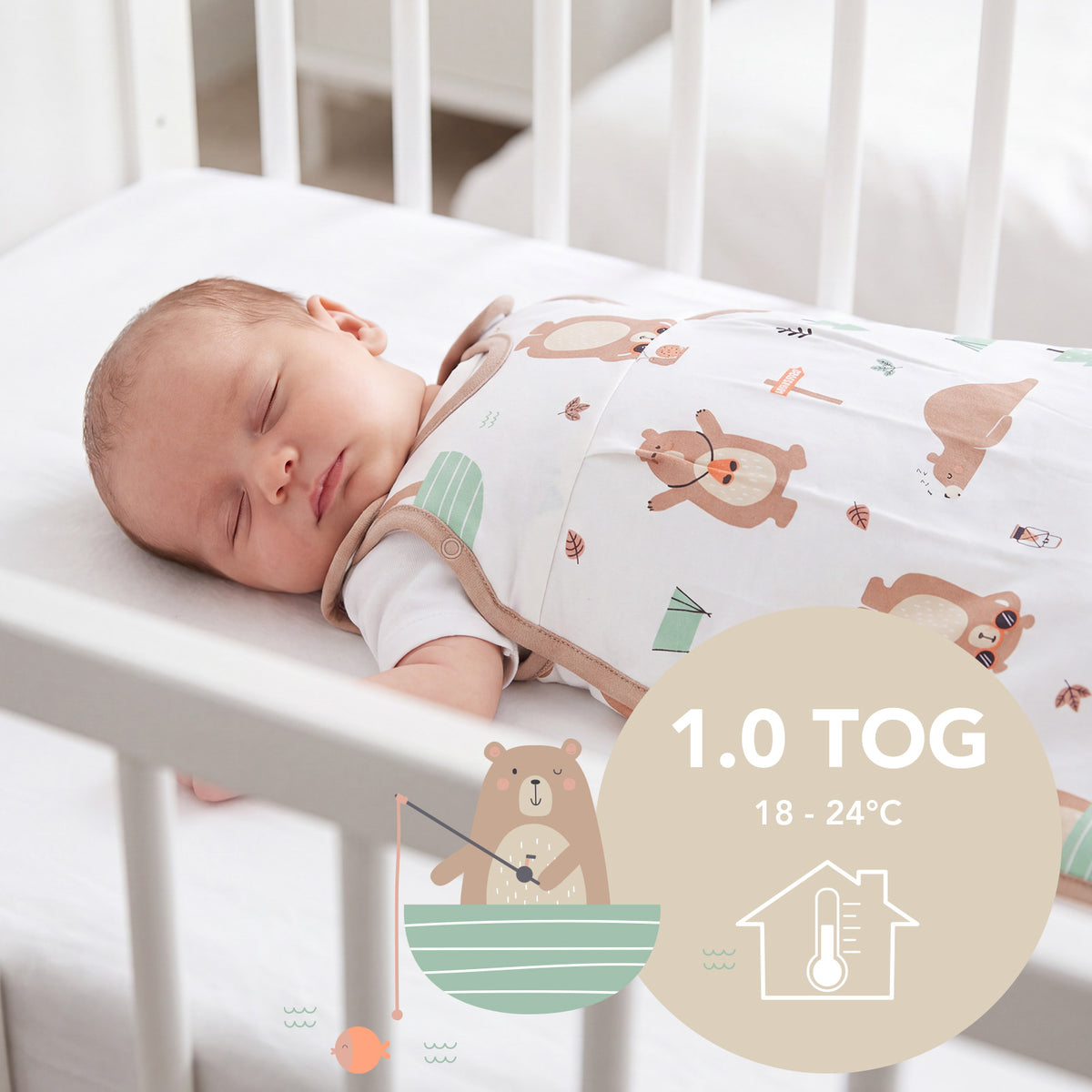 Babyschlafsack 1.0 TOG_Entdecker Bär_TOG_1204