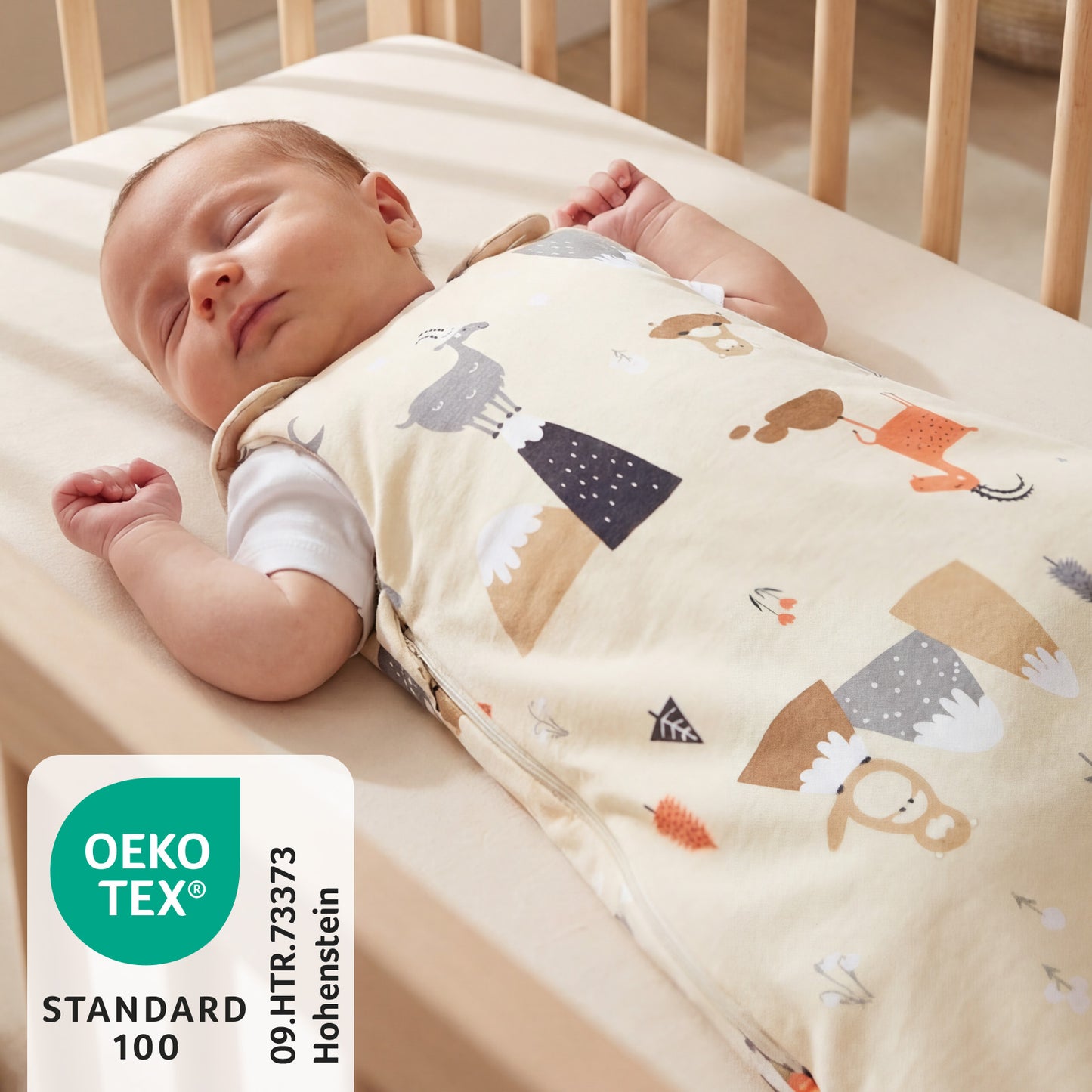 Babyschlafsack 2.5 TOG_Bergtiere_OEKOTEX_1205