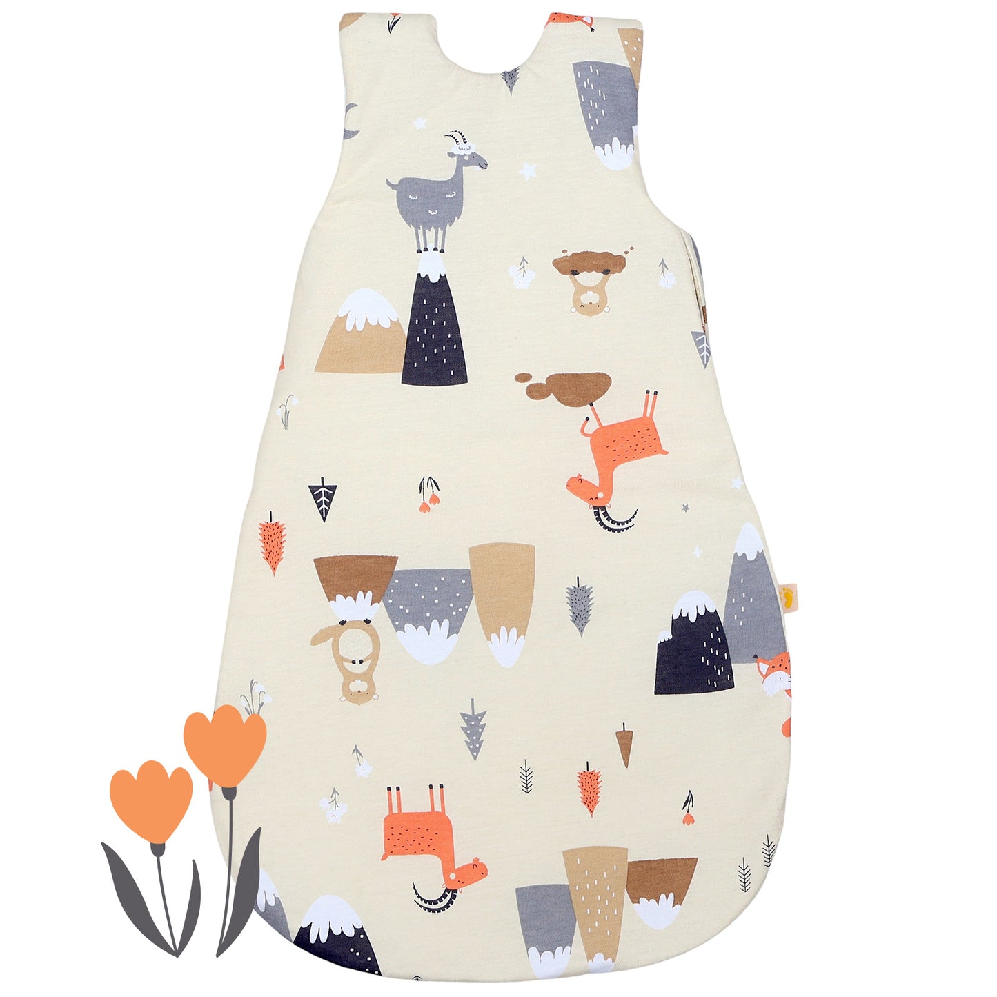 Babyschlafsack 2.5 TOG_Bergtiere_Rückseite_1205