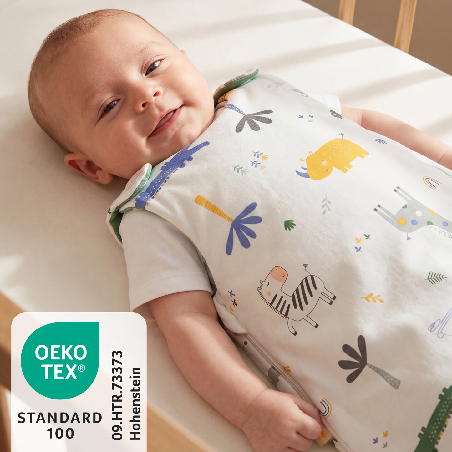 Babyschlafsack 2.5 TOG_Dschungel_OEKOTEX_1205