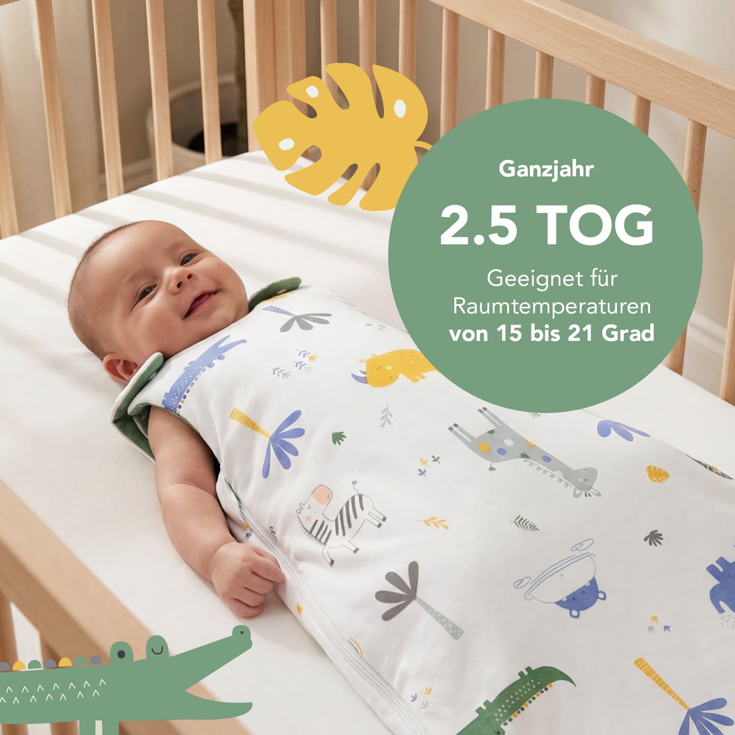 Babyschlafsack 2.5 TOG_Dschungel_TOG_1205