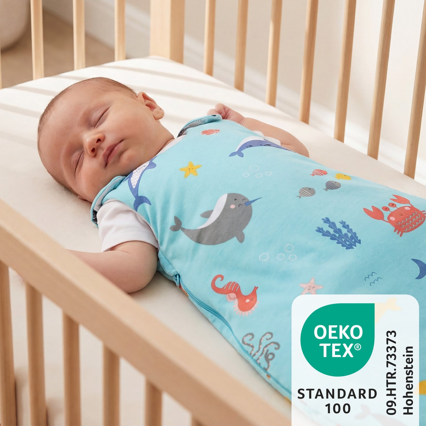 Babyschlafsack 2.5 TOG_Meerestiere_OEKOTEX_1205