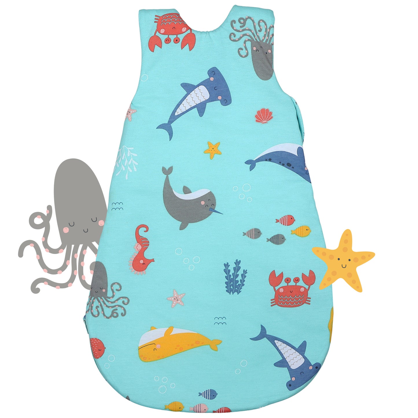 Babyschlafsack 2.5 TOG_Meerestiere_Rückseite_1205