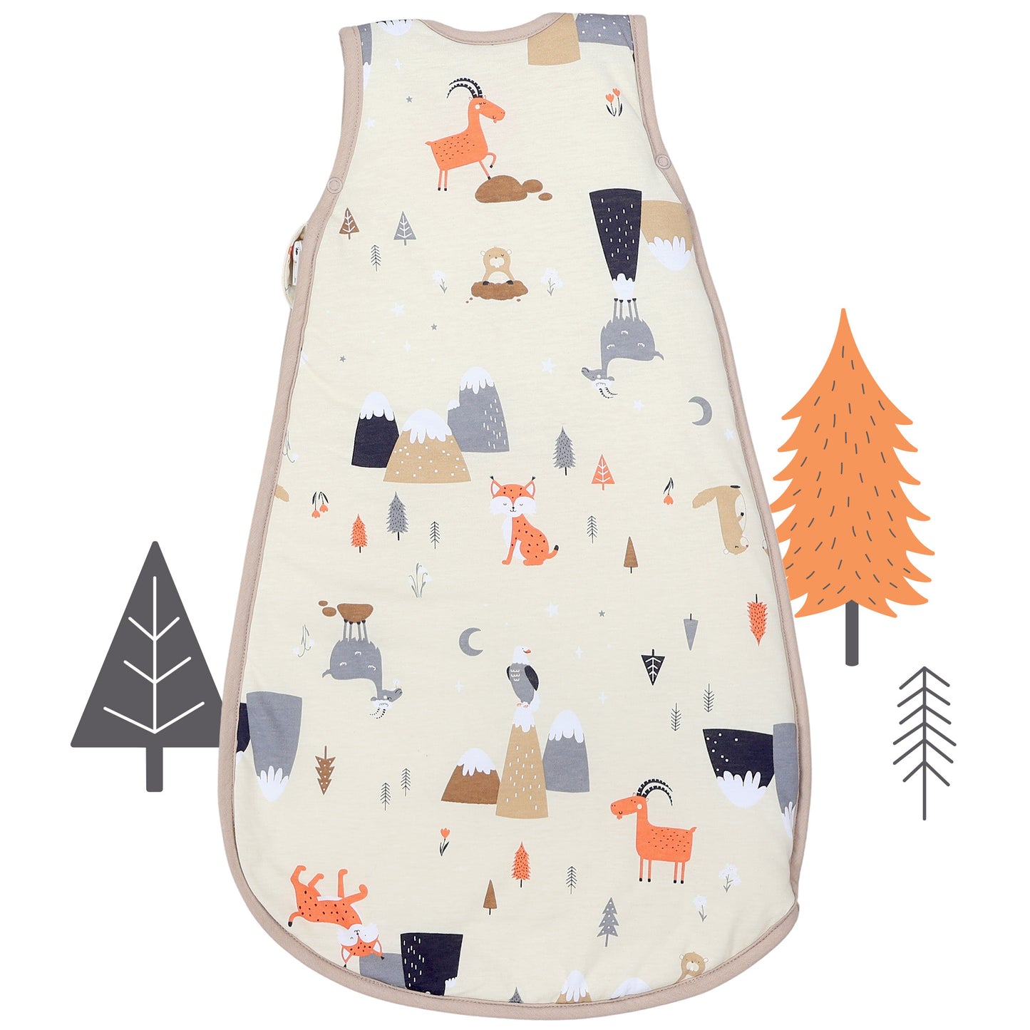 Babyschlafsack 2.5 TOG_Bergtiere_Rückseite_1205