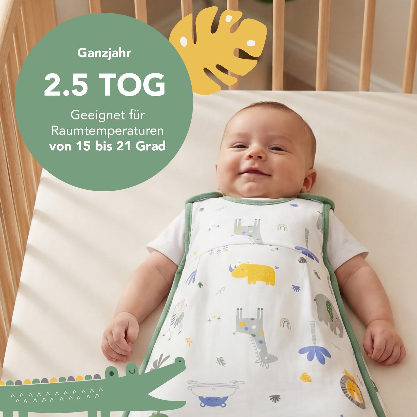 Babyschlafsack 2.5 TOG_Dschungel_TOG_1205