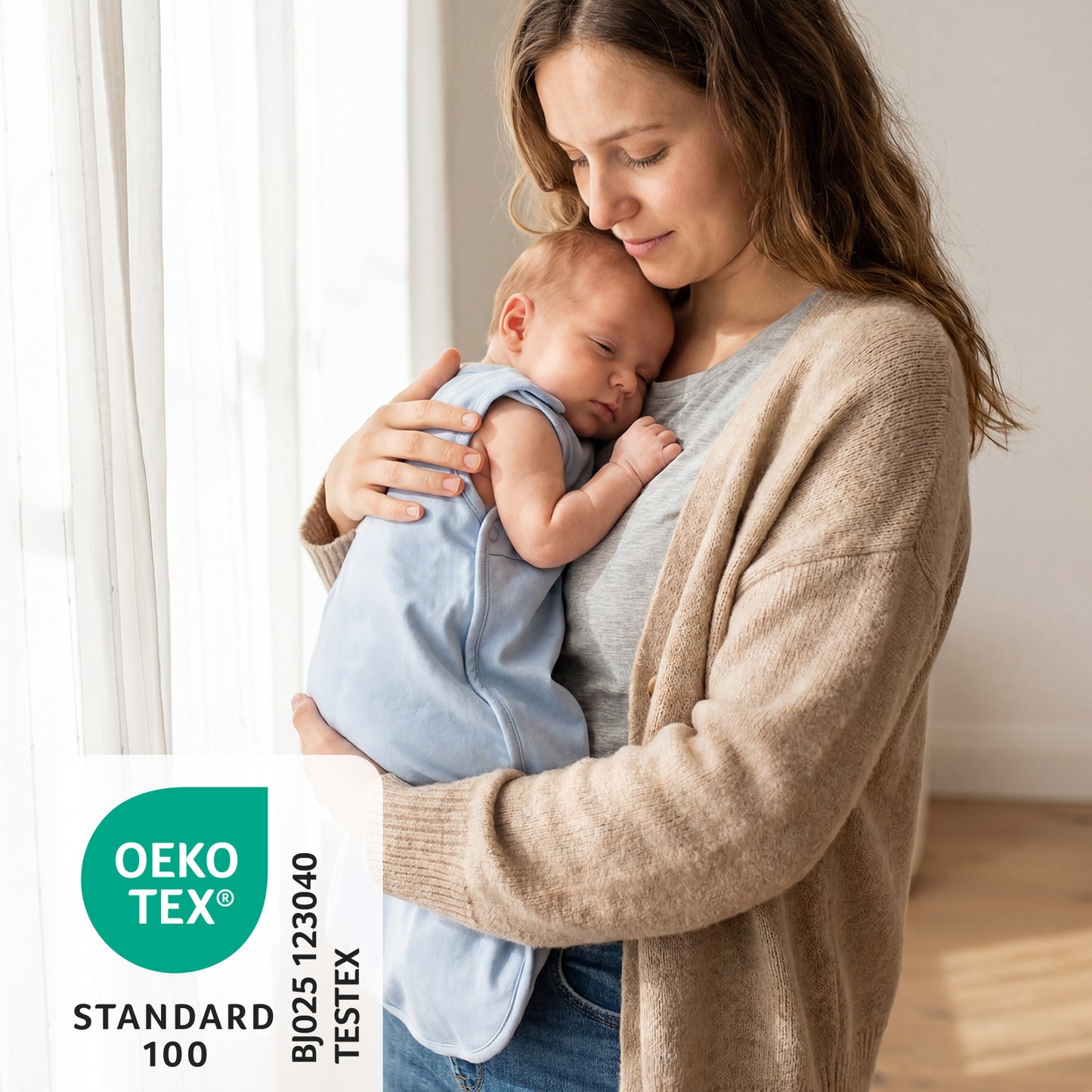Babyschlafsack 1.0 TOG_Blue Ice_OEKOTEX_1206