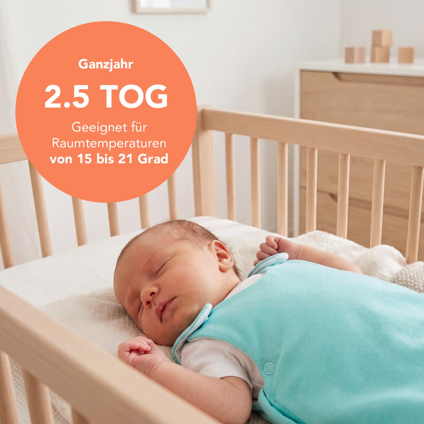 Babyschlafsack 2.5 TOG_Aqua_TOG_1207