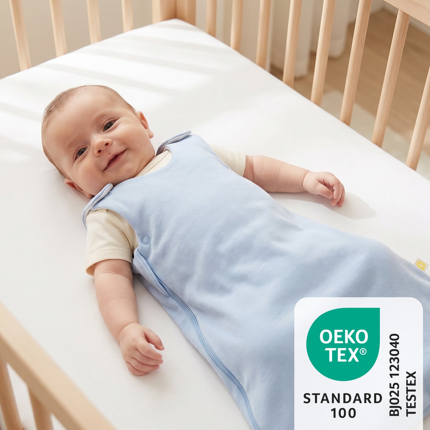 Babyschlafsack 2.5 TOG_Blue Ice_OEKOTEX_1207
