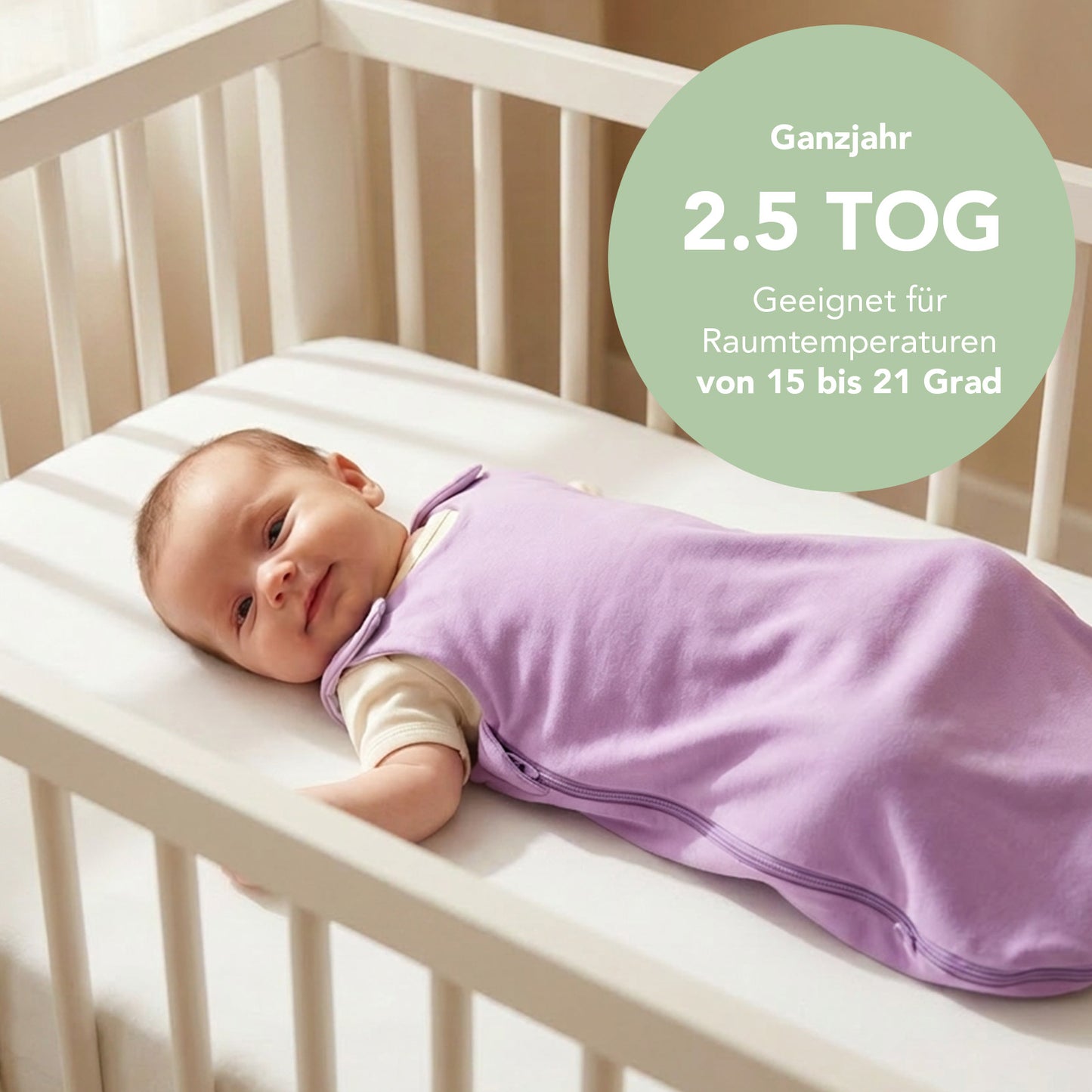 Babyschlafsack 2.5 TOG_Lavendel_TOG_1207