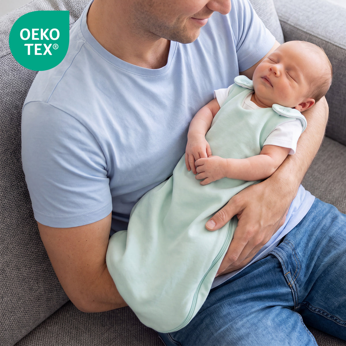 Babyschlafsack 2.5 TOG_Salbei_OEKOTEX_1207
