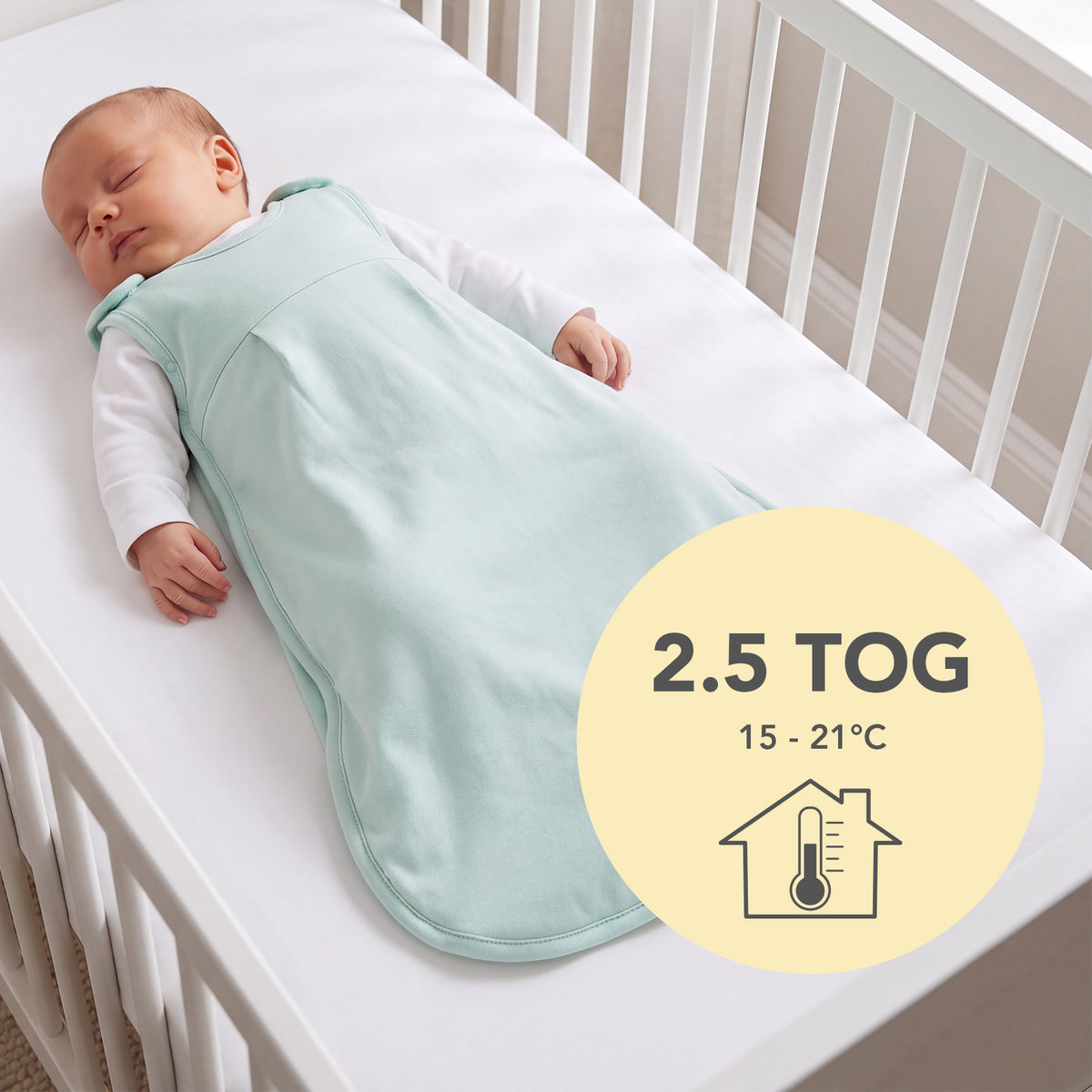 Babyschlafsack 2.5 TOG_Salbei_TOG_1207
