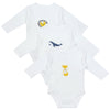 Bio Baby-Wickelbodys langarm 3er-Pack_Tierfreunde_Vorderseite_1208