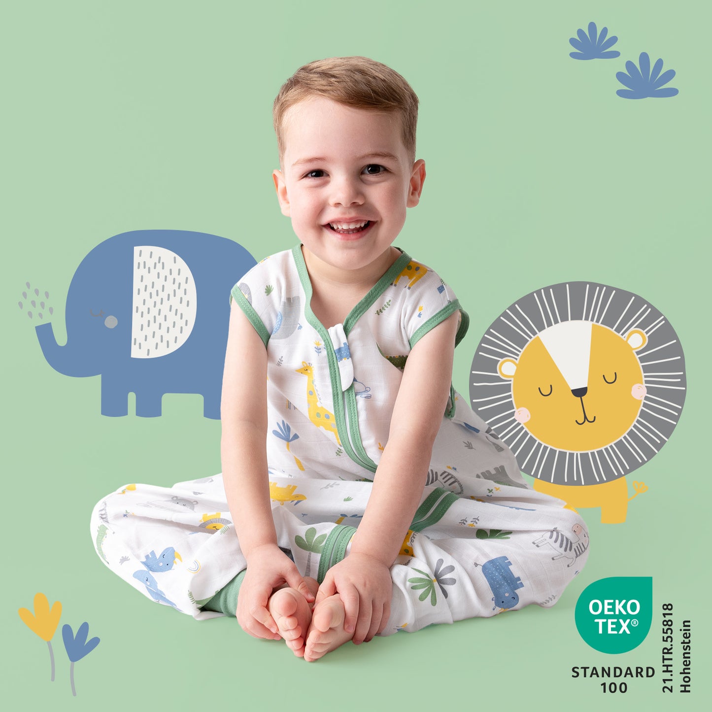 Musselin Schlafsack mit Füßen 0.5 TOG_Dschungel_412_2 - (Bild-34)