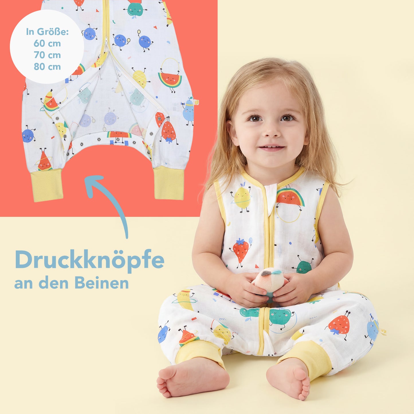 Musselin Schlafsack mit Füßen 0.5 TOG_Fruchtathleten_Fußbündchen_412