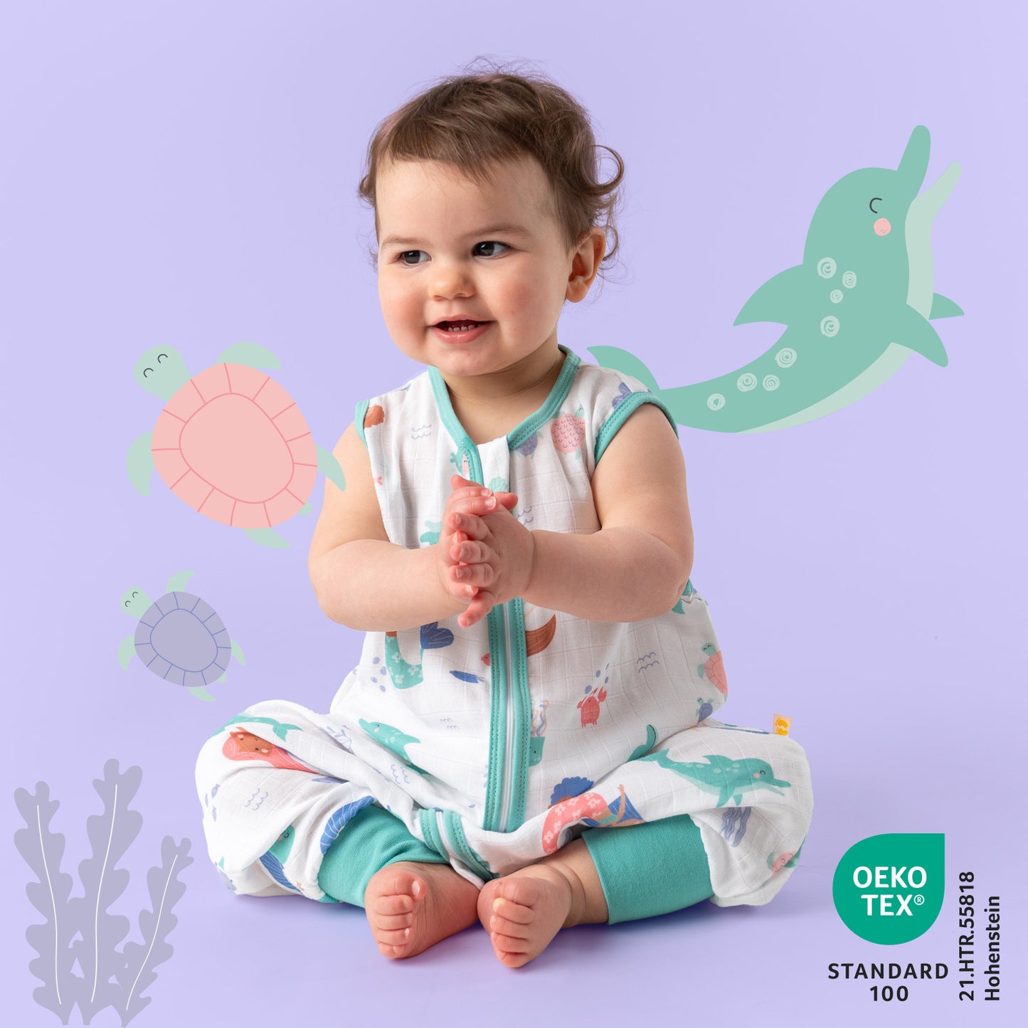 Musselin Schlafsack mit Füßen 0.5 TOG_Meerjungfrau_412_2 - (Bild-36)