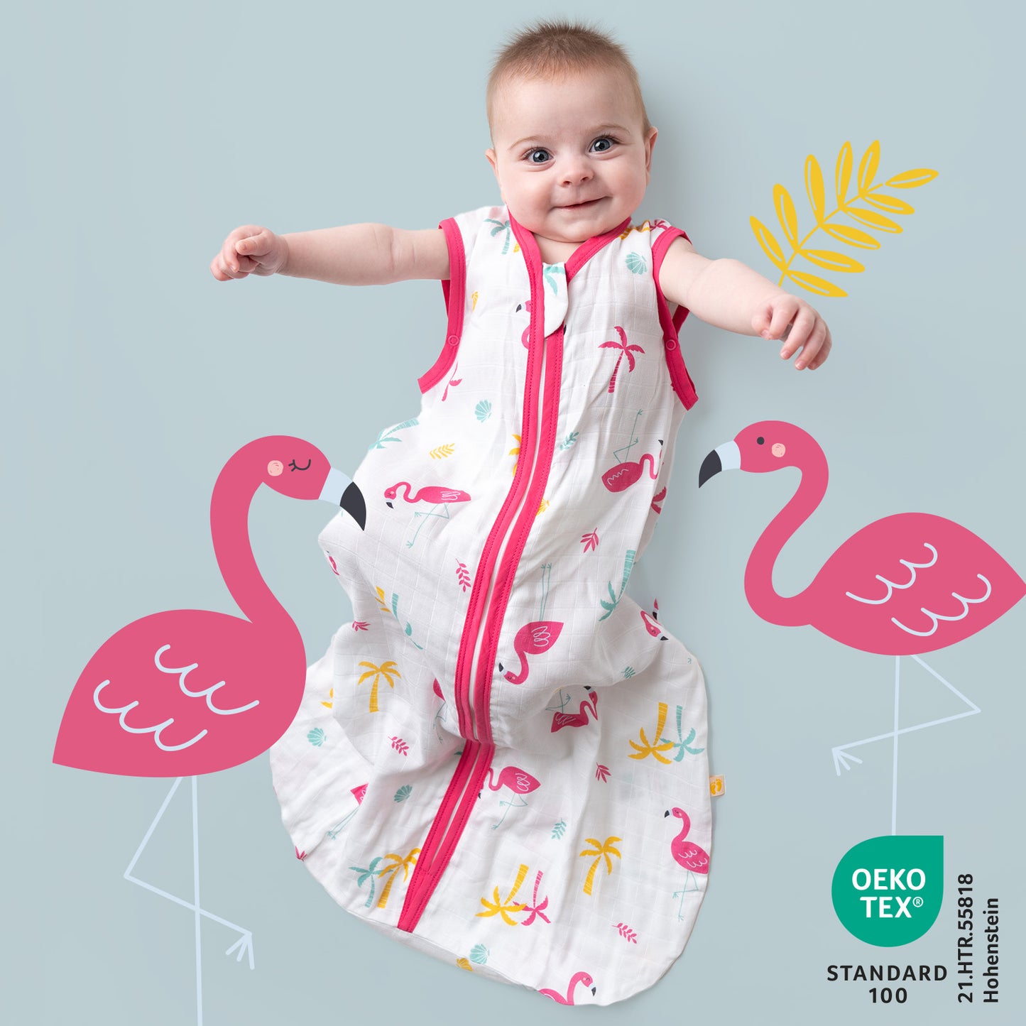 Musselin Babyschlafsack 0.5 TOG_Flamingo_415_2 - (Bild-41)