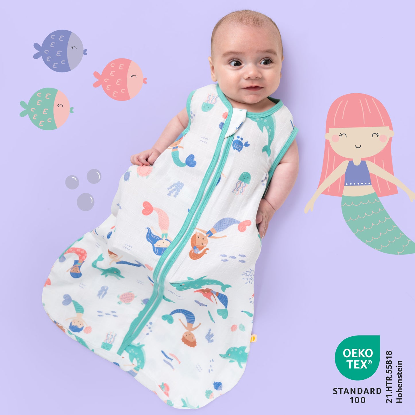Musselin Babyschlafsack 0.5 TOG_Meerjungfrau_415_2 - (Bild-39)