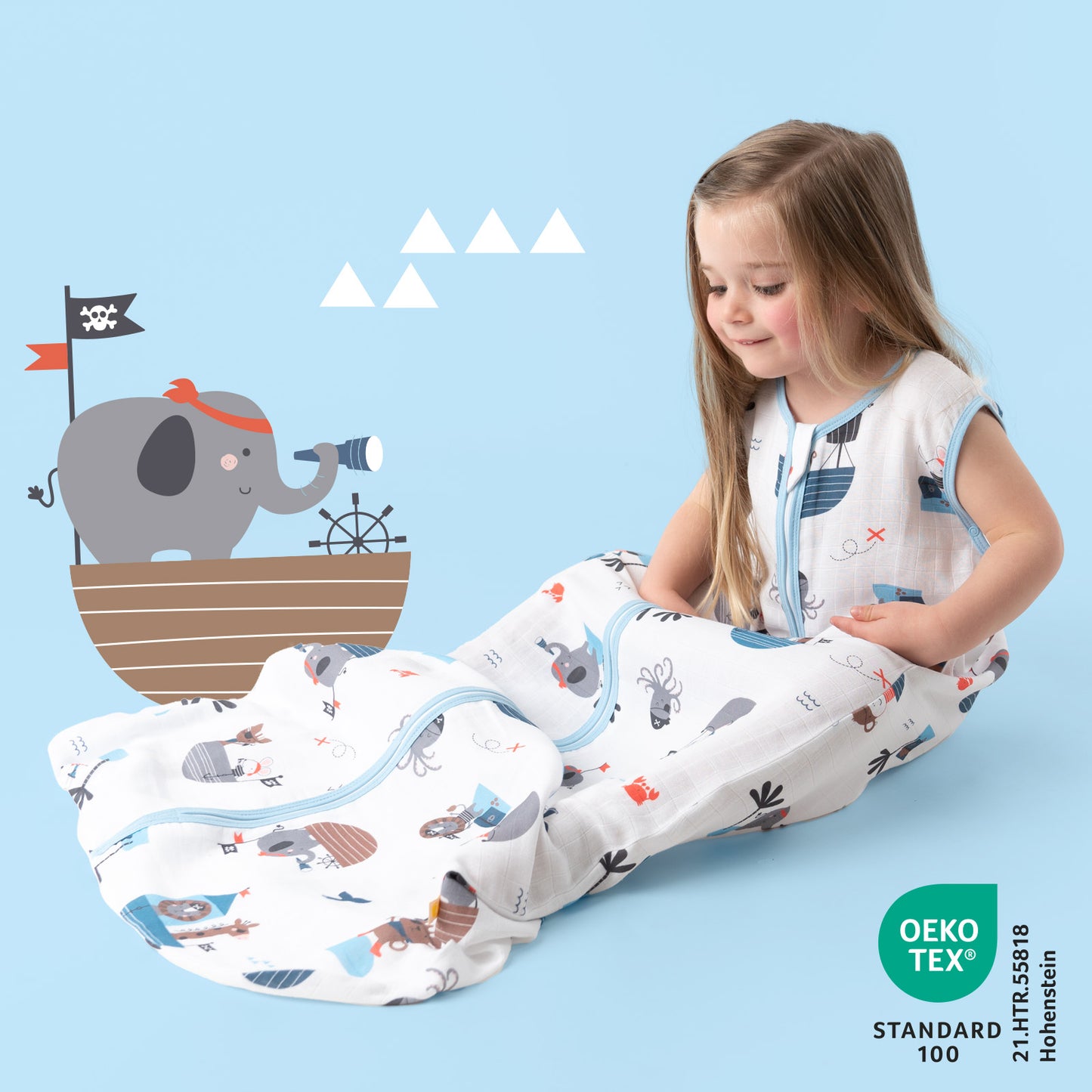 musselin schlafsack 100 Musselin Babyschlafsack, 0.5 TOG