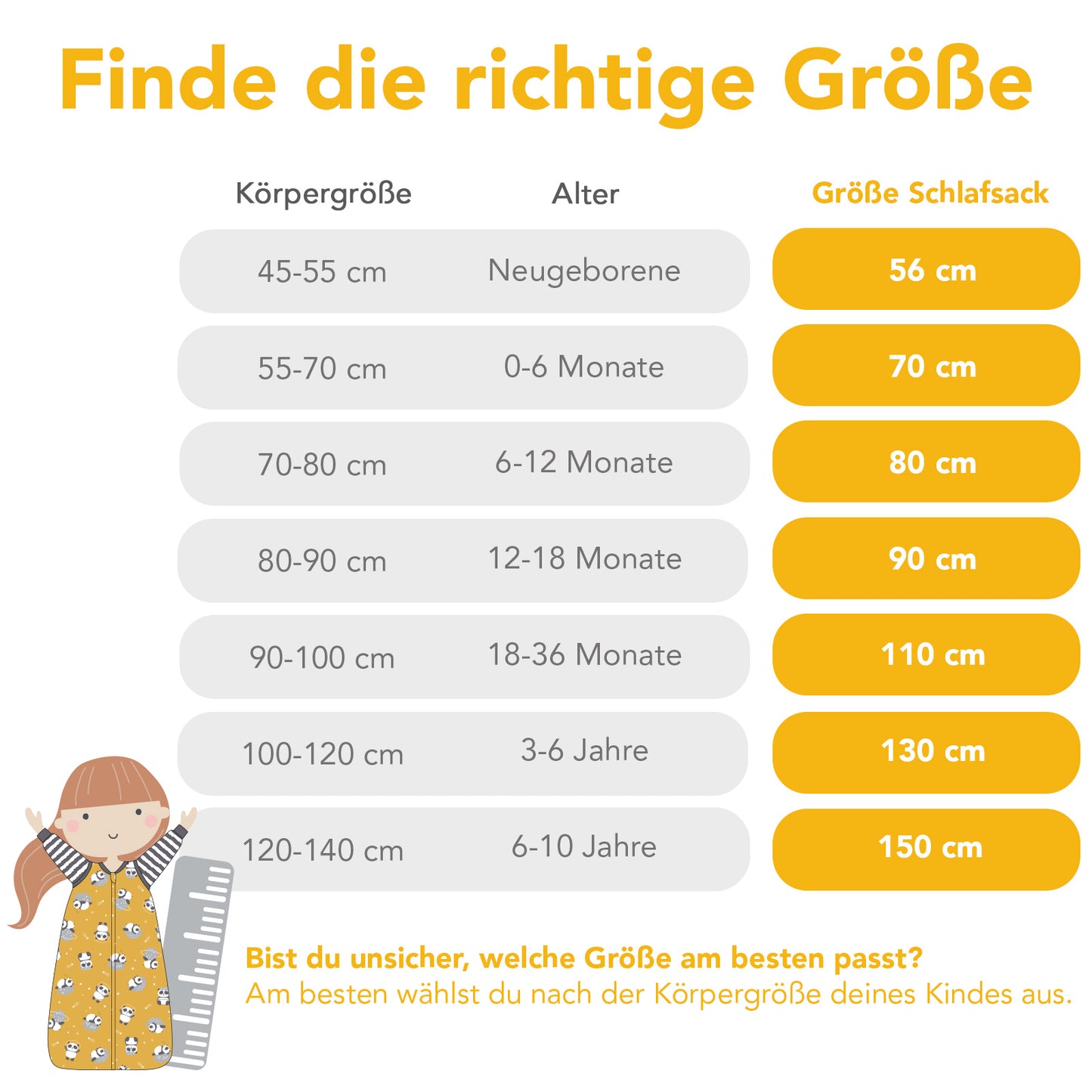 Musselin Babyschlafsack, 0.5 TOG