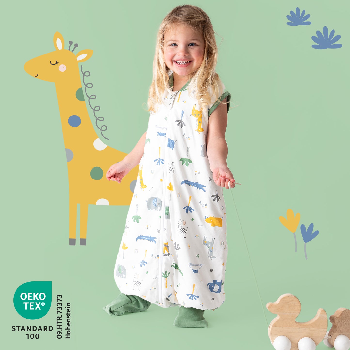 Schlafsack mit Füßen und umklappbaren Bündchen 1.0 TOG_Dschungel_418_2 - (Bild-46)