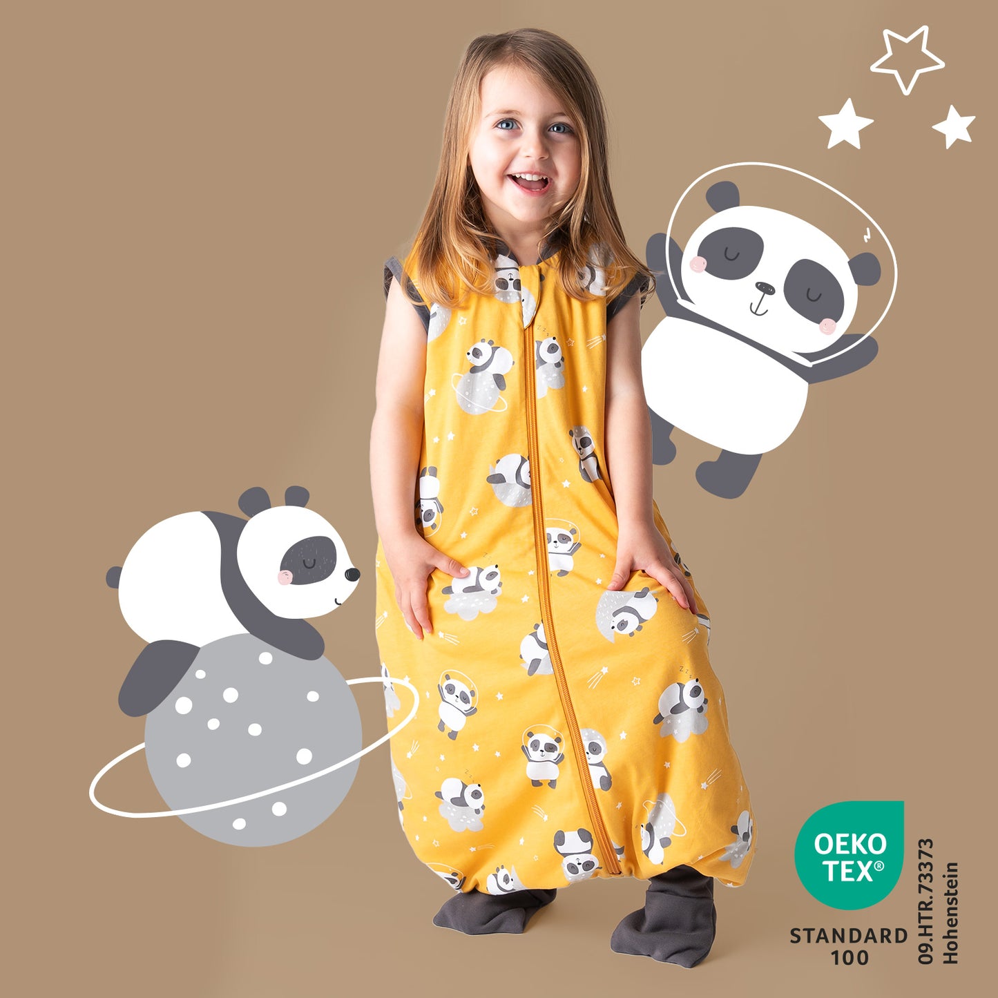 Schlafsack mit Füßen und umklappbaren Bündchen 1.0 TOG_Panda_418_2 - (Bild-54)