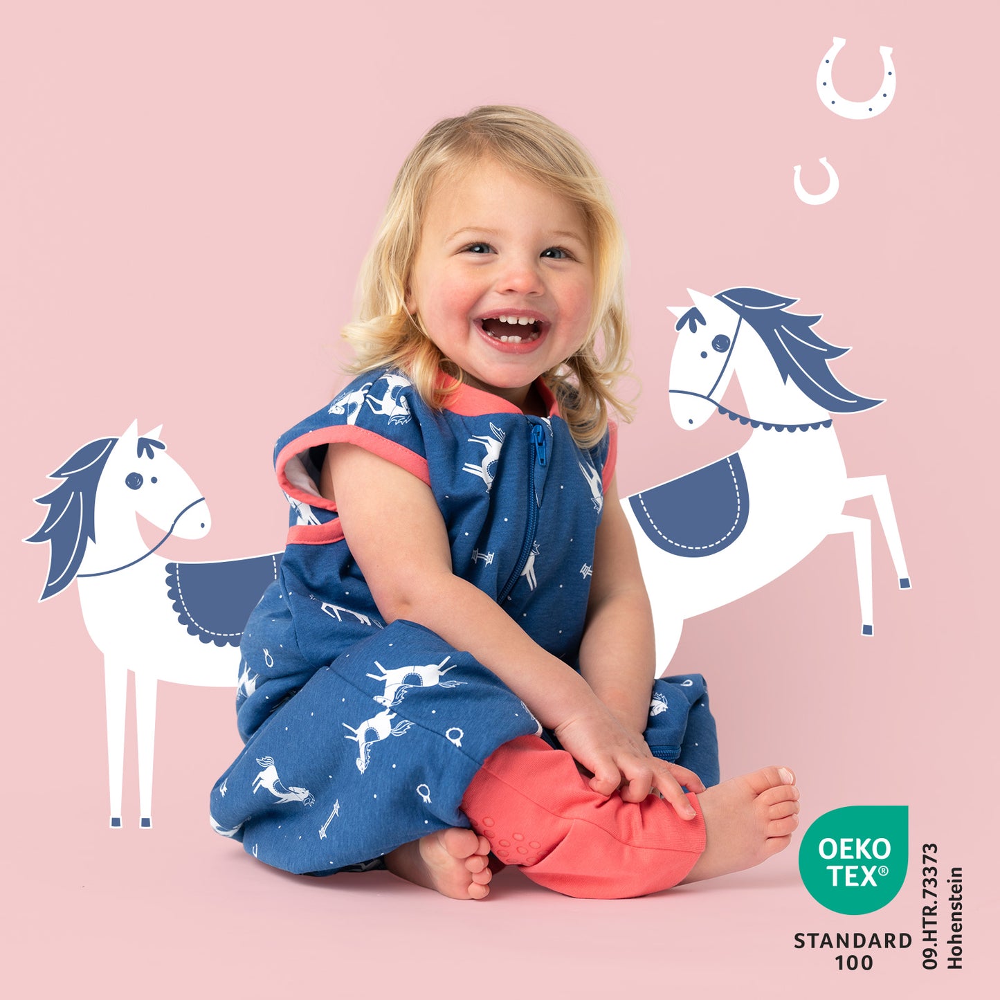 Schlafsack mit Füßen und umklappbaren Bündchen 1.0 TOG_Pferde_418_2 - (Bild-45)