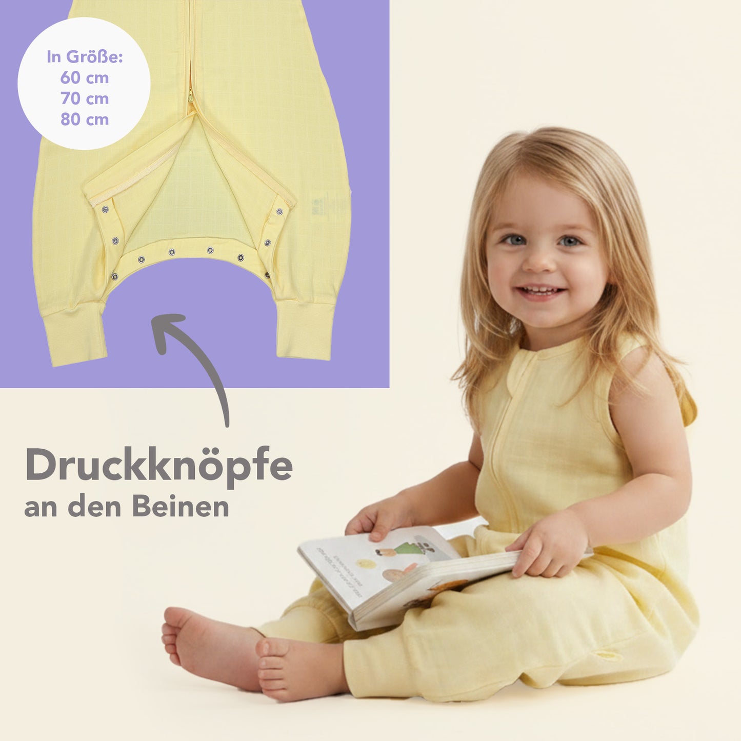Musselin Schlafsack mit Füßen 0.5 Tog_Popcorn_3_422