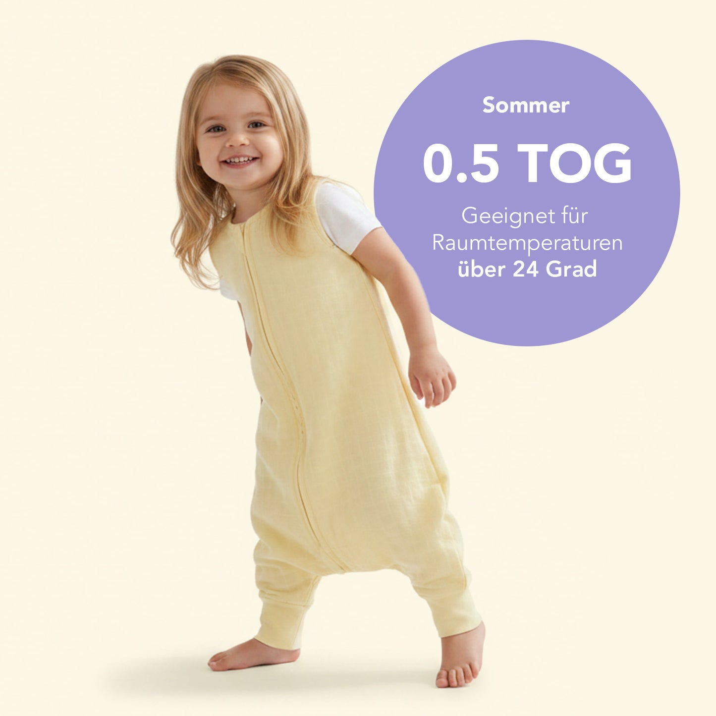 Musselin Schlafsack mit Füßen 0.5 Tog_Popcorn_5_422